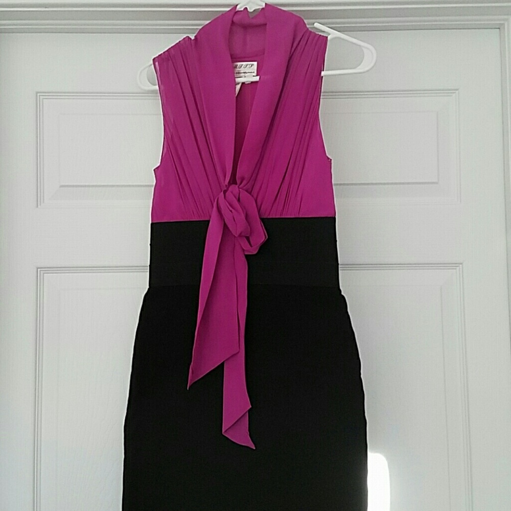 Pink and black max studios dress